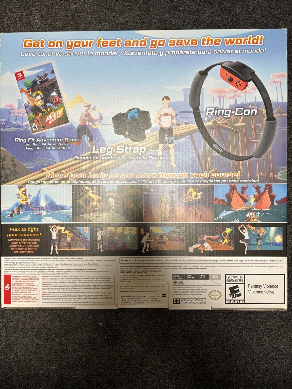 Nintendo Ring Fit Adventure - Black Ring with Red Joy-Con and Gray Handle